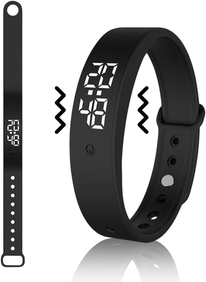 Brățară Digitală cu Afișaj LED și Alarmă Silențioasă